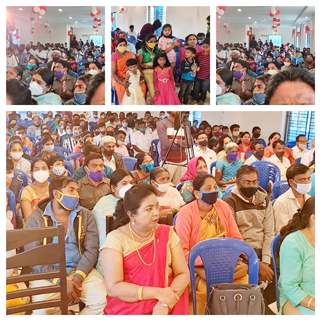 Grace Ministry Bro Andrew and Sis Hanna celebrated Christmas 2020 in Bangalore at the ministry prayer tower with pomp and grandeur on December 27th Sunday, 2020.